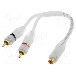 10 pcs : - Cable, RCA socket,RCA plug x2