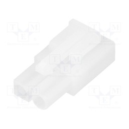 50 pcs : TAMIYA-F - Plug, wire-wire, female, w/o contacts, 6.2mm