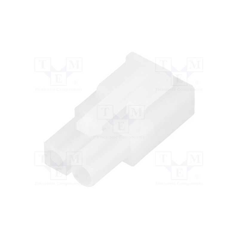 50 pcs : TAMIYA-F - Plug, wire-wire, female, w/o contacts, 6.2mm