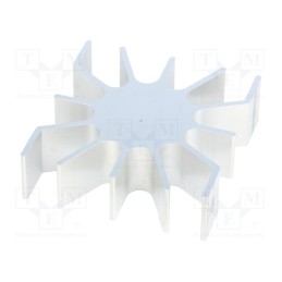10 pcs : SK4615AL - Heatsink, LED, L: 51.5mm, W: 51mm, Ø: 26mm, H: 15mm