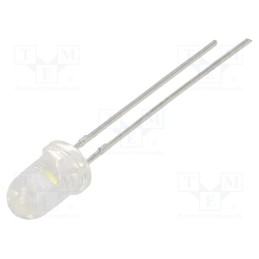 20 pcs : C503D-WAN-CCBEB151 - LED, 5mm, white cold, 28200÷64600mcd, 15°, Front: convex, 3.2÷4V