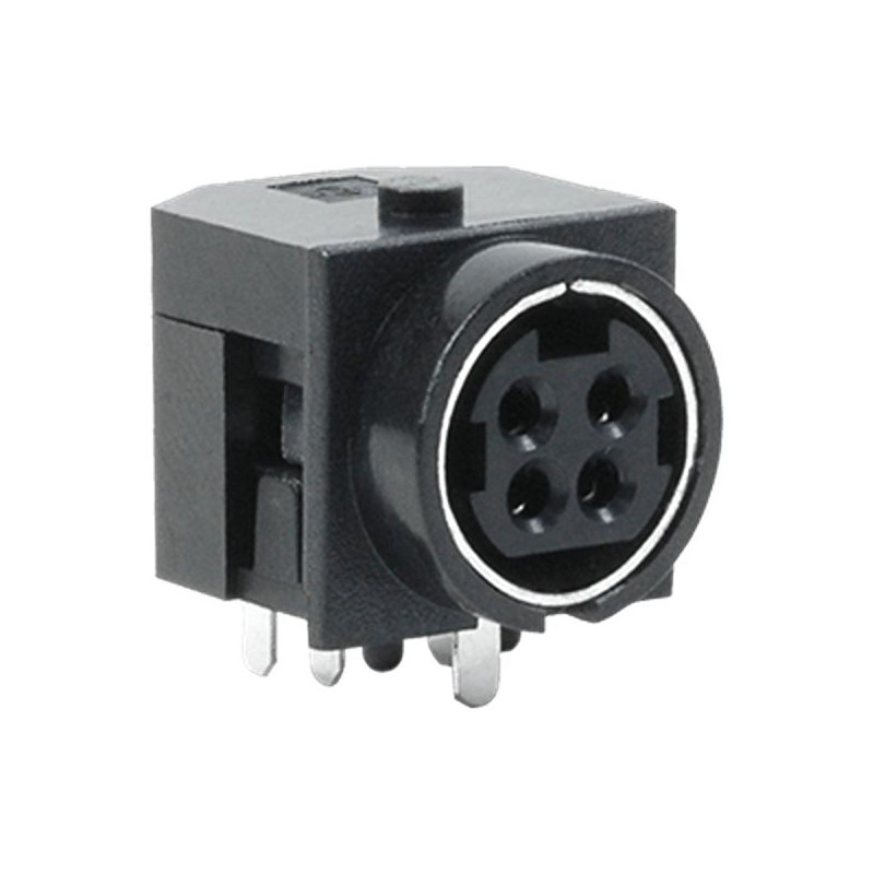 2 pcs - CUI 4 Pole Din, Female, Through Hole