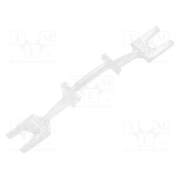20 pcs : C14353_FLORENCE-1R-CLIP-A - Holder, polycarbonate, transparent, 9x63.5mm