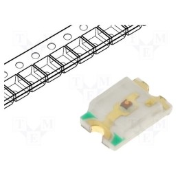 50 pcs : OF-SMD2012Y - LED, SMD, 0805, yellow, 210÷270mcd, 2x1.25x0.68mm, 120°, 1.8÷2V