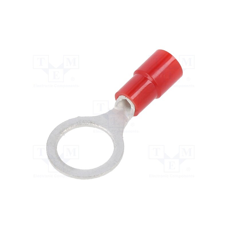 50 pcs : TMEX 1.25-8-RED - Tip: ring, M8, Ø: 8.4mm, 0.3÷1.65mm2, crimped, for cable, insulated