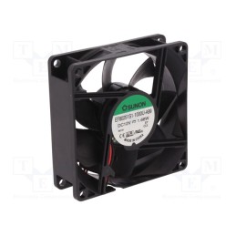 10 pcs : EF80251S1-1000U-A99 - Fan: DC, axial, 12VDC, 80x80x25mm, 69.29m3/h, 33dBA, slide bearing