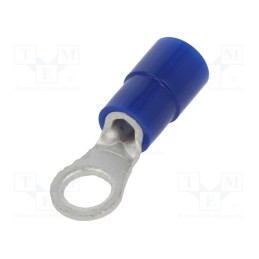 50 pcs : TMEX 2-4S-BLU - Tip: ring, M4, Ø: 4.3mm, 1.04÷2.63mm2, crimped, for cable, insulated