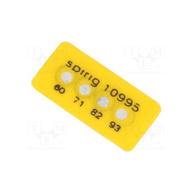 10 pcs : MC-060/093 - Temperature indicator, 60°C,71°C,82°C,93°C, °C, 5x11mm