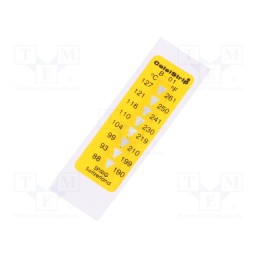 10 pcs : CS-B-01 - Temperature indicator, °C,°F, Resistance to: mineral oils,water