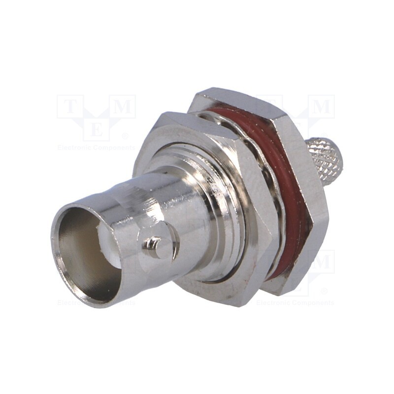 10 pcs : - Socket, BNC, female, straight, 50Ω, 3C2V,RG141,RG58, crimped