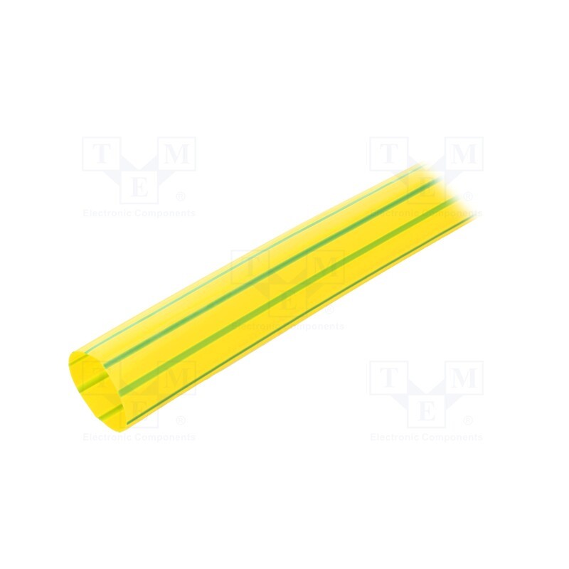 10 m : WRJCC3181159110030K1 - Heat shrink sleeve, glueless, 2: 1, 31.8mm, L: 1m, yellow-green