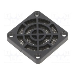 10 pcs : GRM40-30 - Filter, Ø40mm, plastic, 1set, black, Mounting: screw