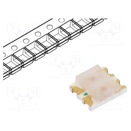 20 pcs : HSMF-C157 - LED, SMD, 1210, orange/green, 3.2x2.7x1.1mm, 170°, 20mA, 65/65mW