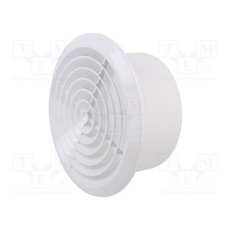 10 pcs : 007-0427 - Guard, ABS, Ø125mm, snap fastener, white, Body dim: Ø164x72mm