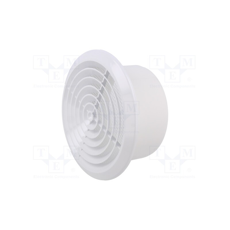 10 pcs : 007-0427 - Guard, ABS, Ø125mm, snap fastener, white, Body dim: Ø164x72mm