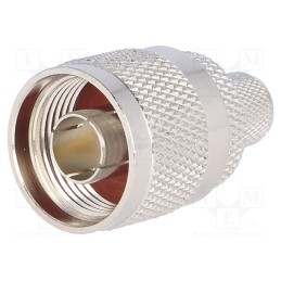 10 pcs : - Plug, N, male, straight, RG213, 11mm, soldering,crimped