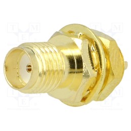 10 pcs : - Socket, SMA, female, straight, soldering