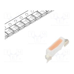 20 pcs : OSK54008C1F - LED, SMD, 4008, pink, 100÷200mcd, 4x0.8x1.4mm, 120°, 2.8÷3.4V, 20mA