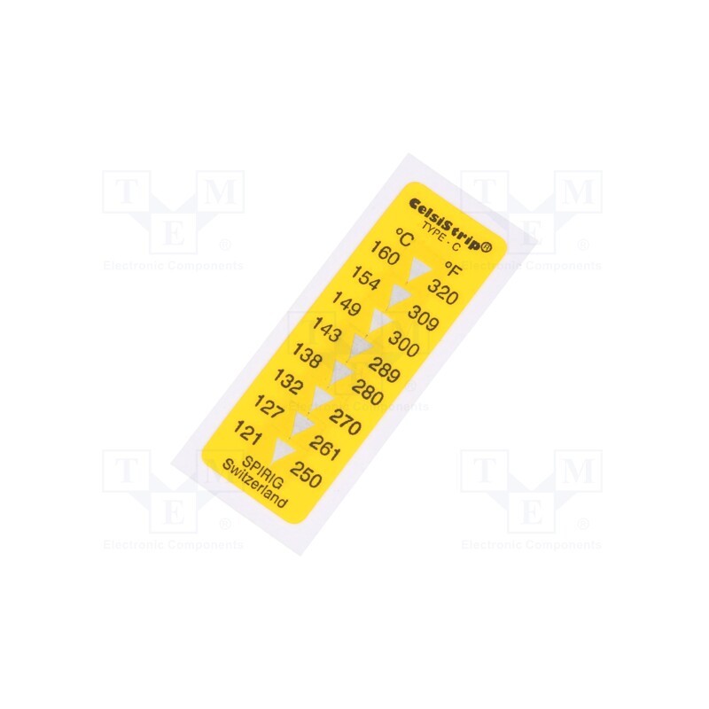 10 pcs : CS-C - Temperature indicator, °C,°F, Resistance to: mineral oils,water