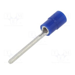 50 pcs : TMEX TC-2-20-BLU - Tip: wire pin, Ø: 1.9mm, 1.04÷2.63mm2, crimped, for cable, tinned