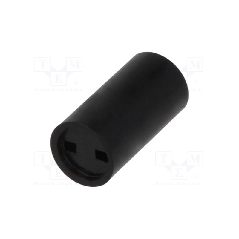 20 pcs : 2818.3101999999999 - Spacer sleeve, LED, Øout: 5mm, ØLED: 3mm, L: 10.2mm, black
