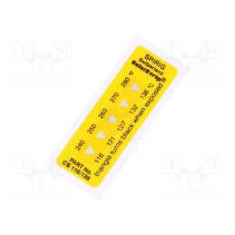 10 pcs : CS-116/138 - Temperature indicator, 116°C,121°C,127°C,132°C,138°C, °C,°F