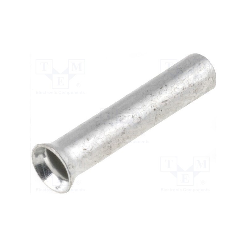 100 pcs : TUL-NI-00708 - Tip: bootlace ferrule, non-insulated, copper, 0.75mm2, 8mm, tinned