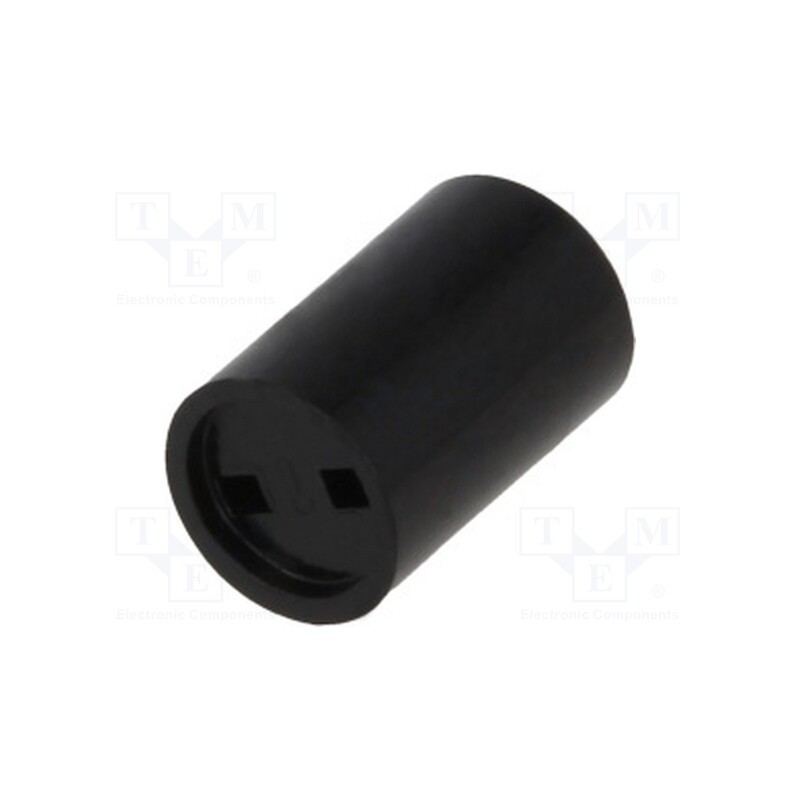20 pcs : 2818.3045000000002 - Spacer sleeve, LED, Øout: 5mm, ØLED: 3mm, L: 4.5mm, black