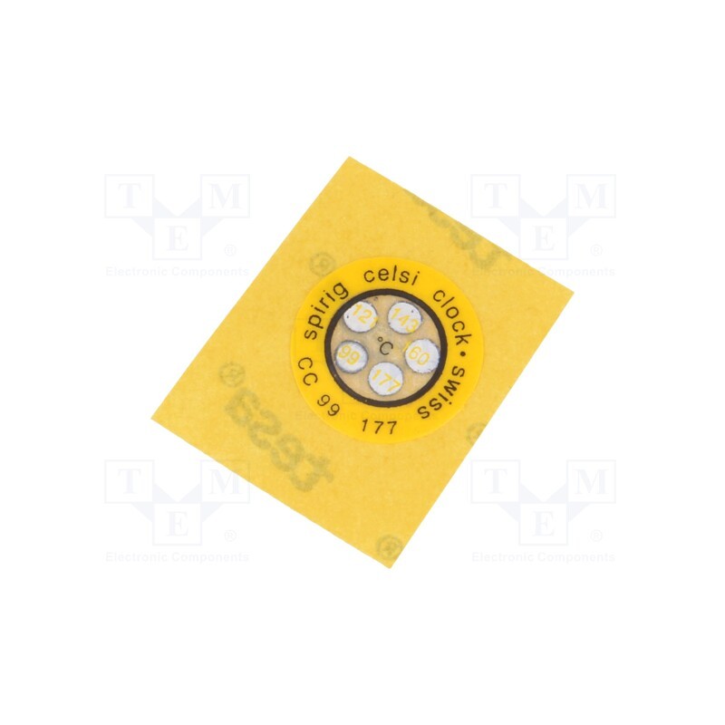 10 pcs : CC-099/177 - Temperature indicator, 99°C,121°C,143°C,160°C,177°C, °C, Ø14mm