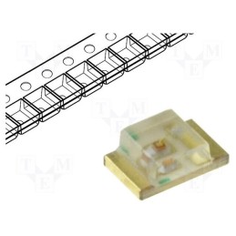 50 pcs : KPT-2012EC - LED, SMD, 0805, red, 5÷12.5mcd, 2x1.2x0.75mm, 120°, 2÷2.5V, 20mA