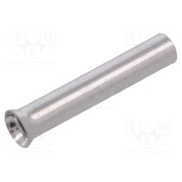 100 pcs : TUL-NI-01512 - Tip: bootlace ferrule, non-insulated, copper, 1.5mm2, 12mm, tinned