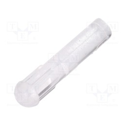50 pcs : FIX-LEM-67-13 - Fiber for LED, round, Ø3.2mm, Front: convex, straight, UL94V-2
