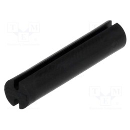 50 pcs : FIX-LEDT-23.5 - Spacer sleeve, LED, Øout: 5mm, ØLED: 5mm, L: 23.5mm, black, UL94V-2