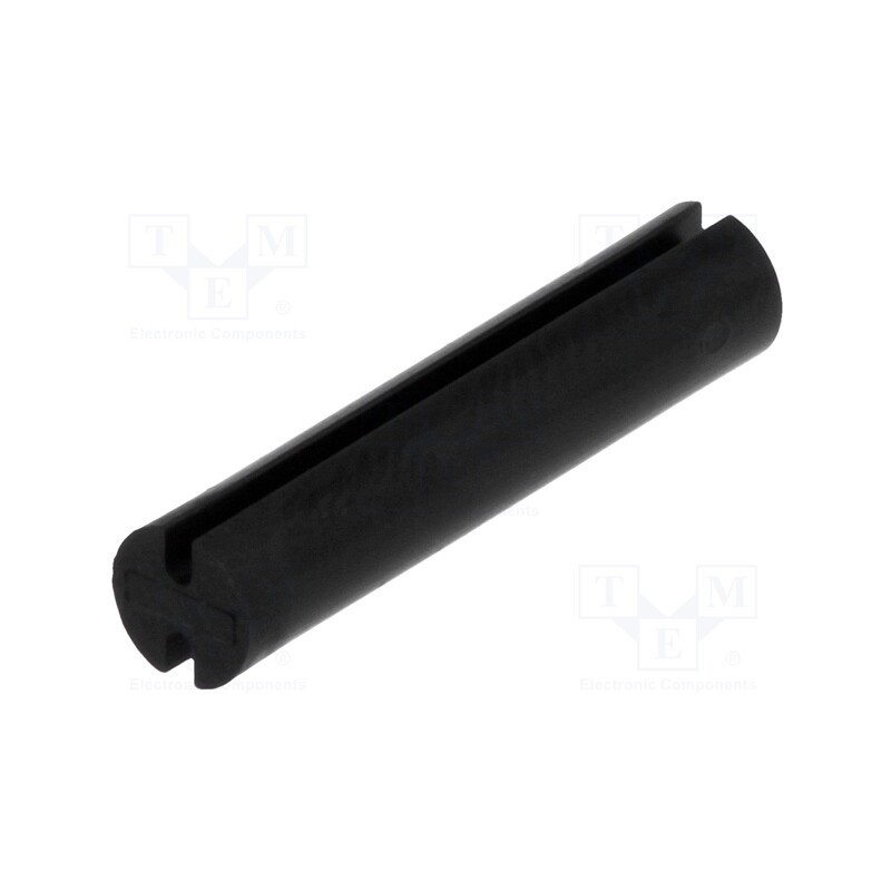 50 pcs : FIX-LEDT-23.5 - Spacer sleeve, LED, Øout: 5mm, ØLED: 5mm, L: 23.5mm, black, UL94V-2