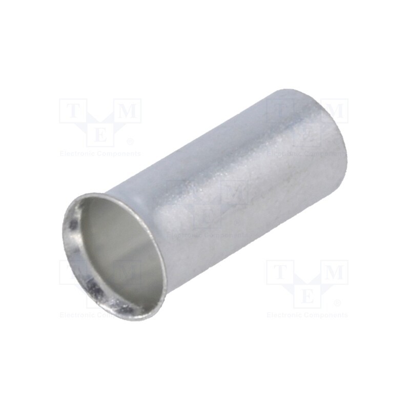 50 pcs : TUL-NI-10012 - Tip: bootlace ferrule, non-insulated, copper, 10mm2, 12mm, tinned