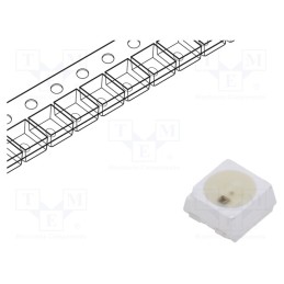 10 pcs : IN-PI33TBTPRPGPB - Programmable LED, SMD, 3535,PLCC4, RGB, 3.5x3.5x1.95mm, 4.5÷5.5V