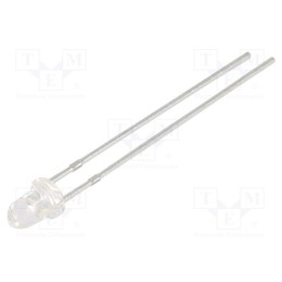 10 pcs : N0R64L36 - LED, red, 800÷1000(typ)-1500mcd, 20°, Front: convex, 1.7÷2.6V, 85mW