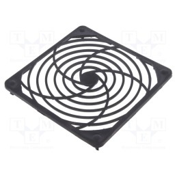 10 pcs : FGPT-120 - Guard, plastic, 120x120mm, snap fastener, A: 120mm, B: 16.5mm, C: 3mm