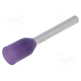 100 pcs : TUL-RI-00208 - Tip: bootlace ferrule, insulated, copper, 0.25mm2, 8mm, tinned