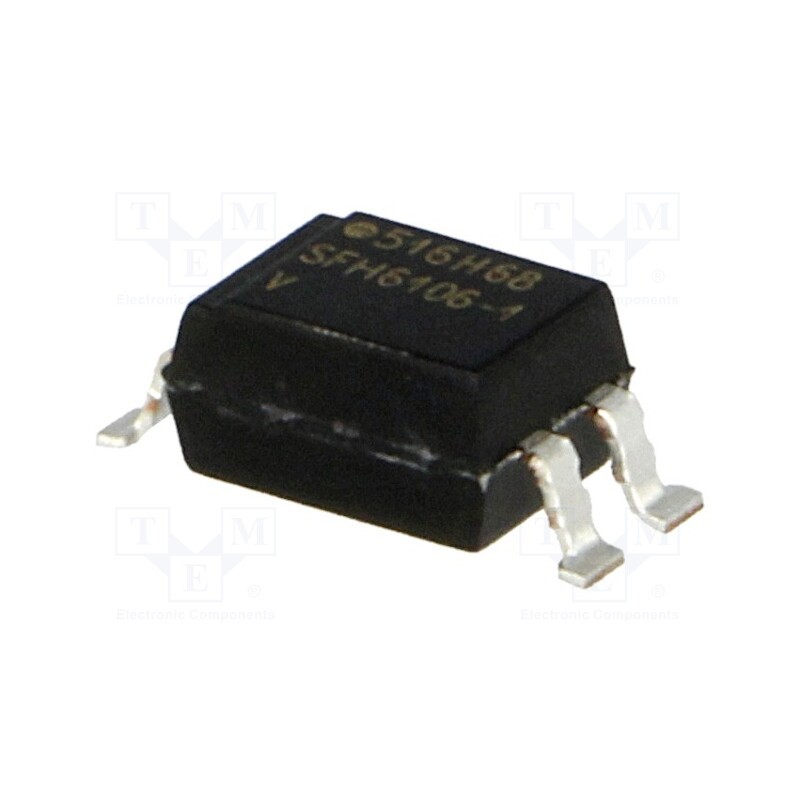 10 pcs : SFH6106-1 - Optocoupler, THT, Ch: 1, OUT: transistor, Uinsul: 5.3kV, Uce: 70V