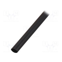 10 m : WRDCC800020001003KC1 - Heat shrink sleeve, thin walled,glued, 4: 1, 8mm, L: 1m, black