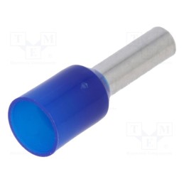 50 pcs : TUL-RI-02508 - Tip: bootlace ferrule, insulated, copper, 2.5mm2, 8mm, tinned, blue