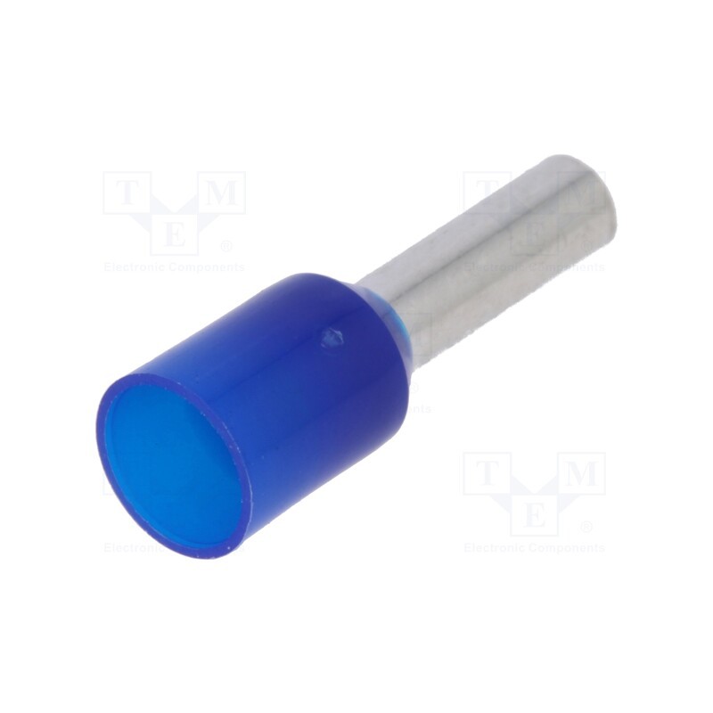 50 pcs : TUL-RI-02508 - Tip: bootlace ferrule, insulated, copper, 2.5mm2, 8mm, tinned, blue