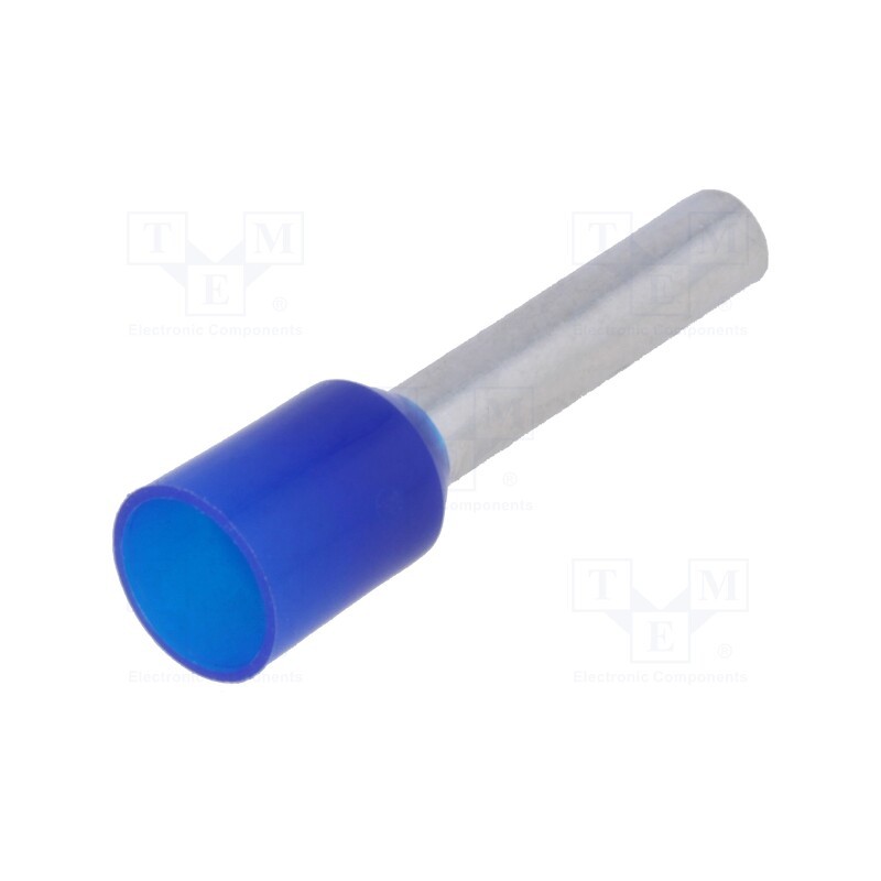 50 pcs : TUL-RI-02512 - Tip: bootlace ferrule, insulated, copper, 2.5mm2, 12mm, tinned