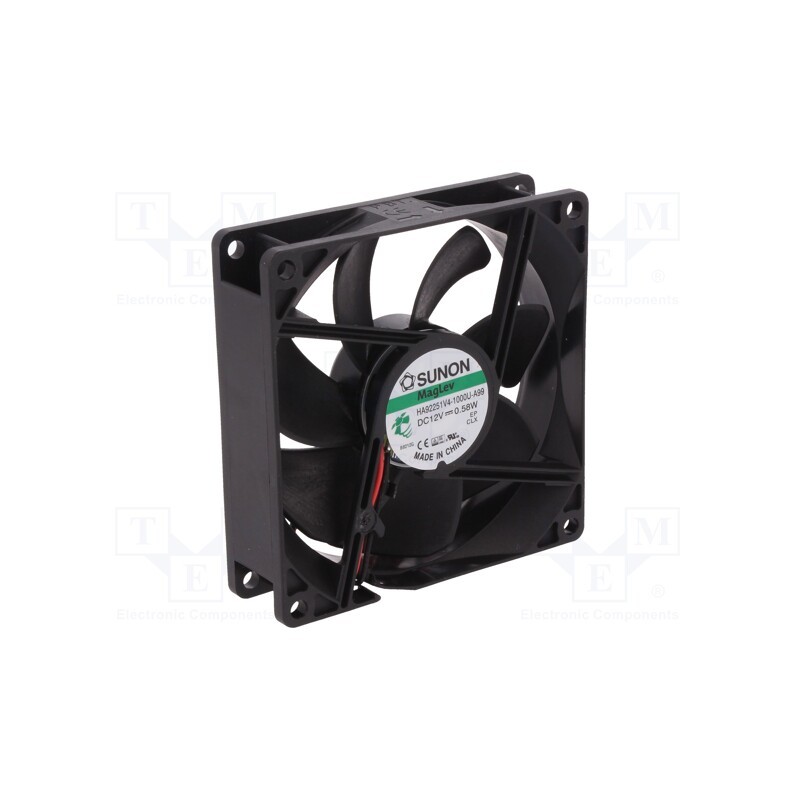 10 pcs : HA92251V4-1000U-A99 - Fan: DC, axial, 12VDC, 92x92x25mm, 47.97m3/h, 17.7dBA, Vapo, 1700rpm