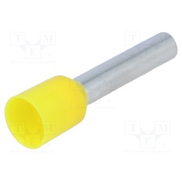 50 pcs : TUL-RI-06018 - Tip: bootlace ferrule, insulated, copper, 6mm2, 18mm, tinned