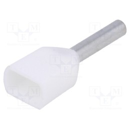 50 pcs : TUL-RI-TW-00508 - Tip: bootlace ferrule, insulated,double, copper, 0.5mm2, 8mm