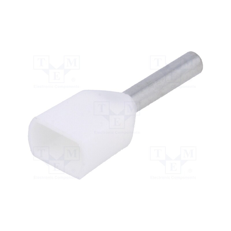 50 pcs : TUL-RI-TW-00508 - Tip: bootlace ferrule, insulated,double, copper, 0.5mm2, 8mm