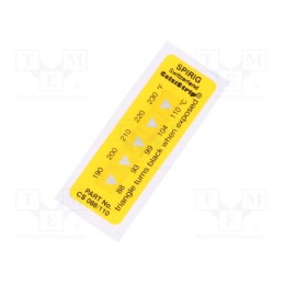 10 pcs : CS-088/110 - Temperature indicator, 88°C,93°C,99°C,104°C,110°C, °C,°F
