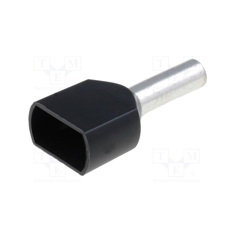 50 pcs : TUL-RI-TW-01508 - Tip: bootlace ferrule, insulated,double, copper, 1.5mm2, 8mm